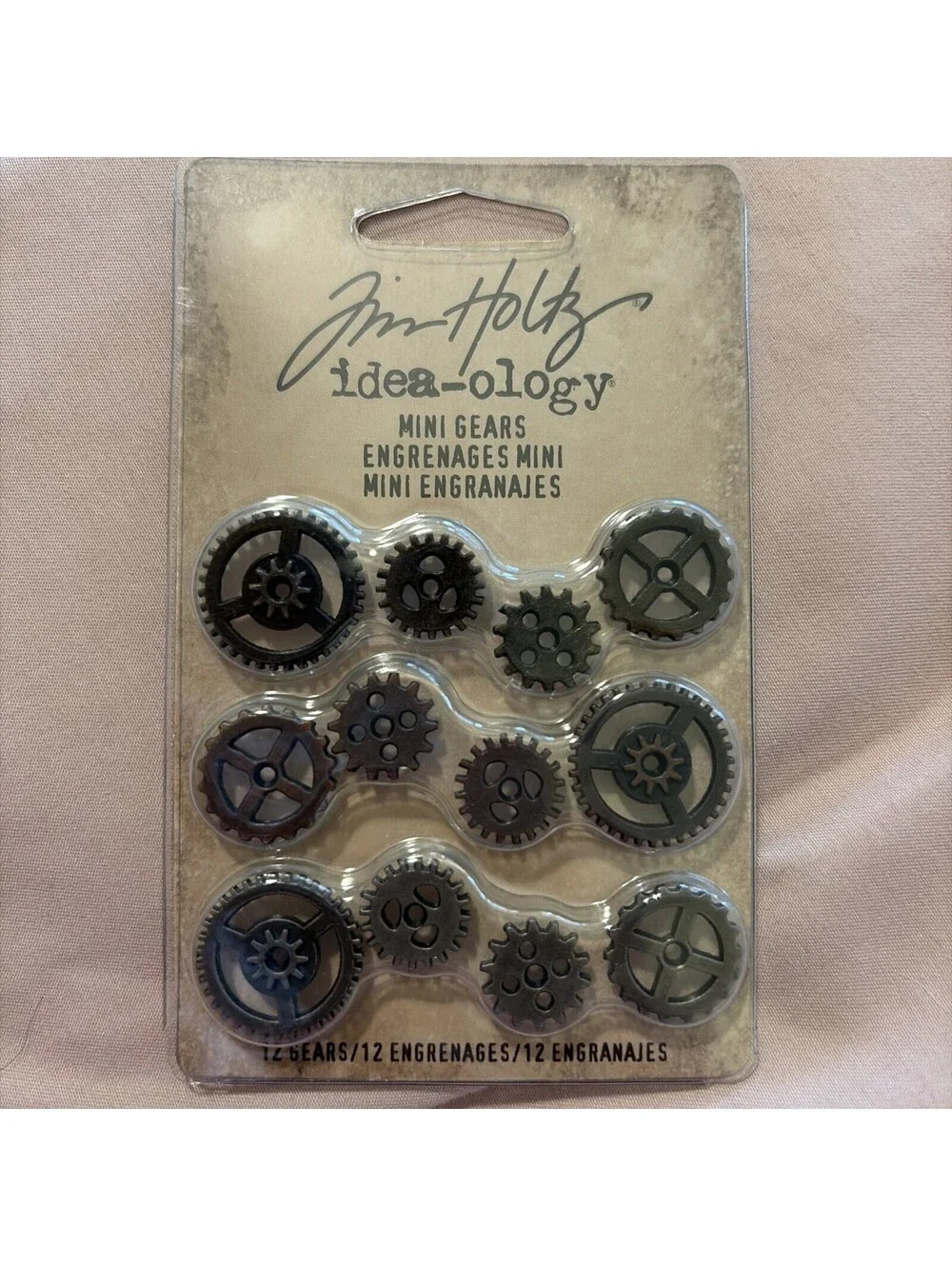 TIM HOLTZ Idea-ology metal MINI GEARS 12x metal cogs engrenages BULK OF 2  24X